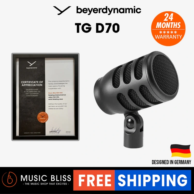 Beyerdynamic TG D70 MK II Hypercardioid Dynamic Kickdrum Microphone