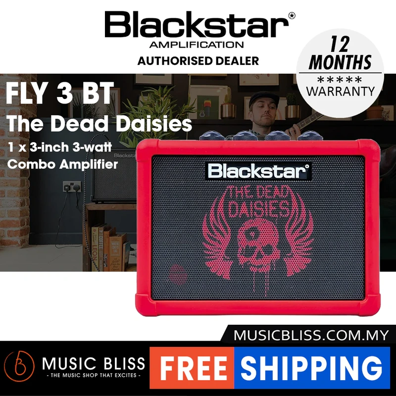 Blackstar Fly 3 Bluetooth 1 x 3-inch 3-watt Combo Amplifier - The Dead Dasies