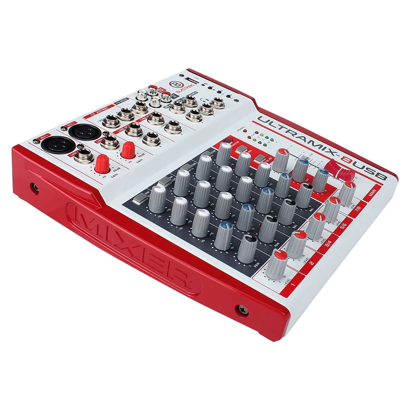 Blastking 8 Channel Analog Stereo Mixing Console  ULTRAMIX-8USB