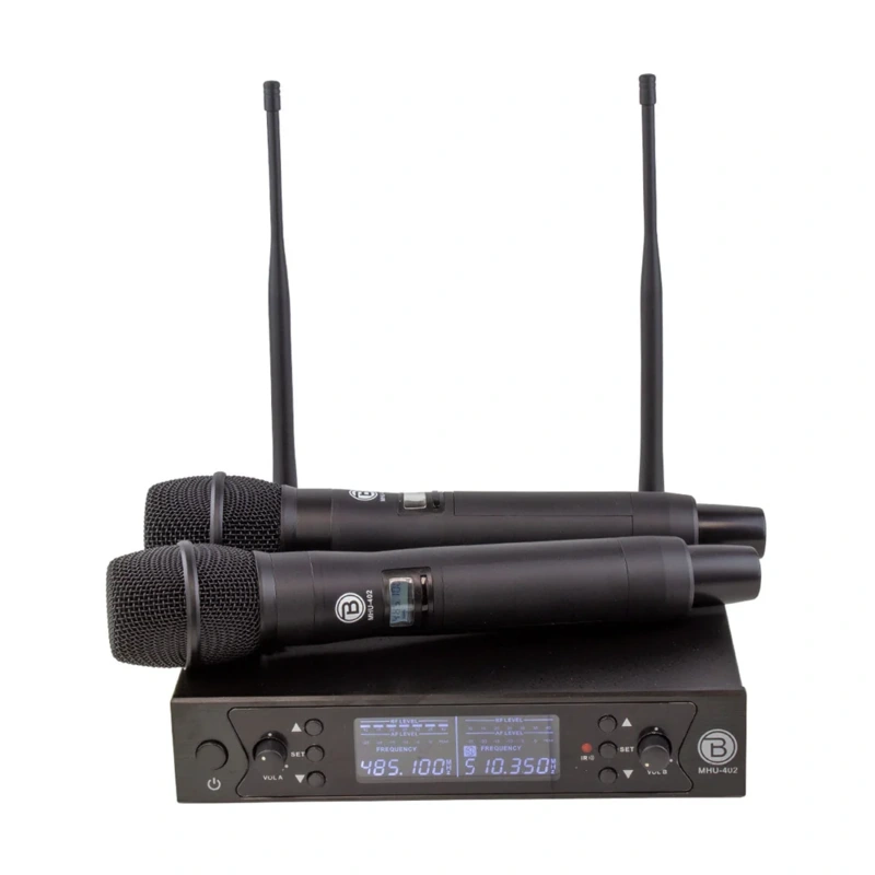 Blastking Dual Handheld UHF DSP Wireless Microphone System  MHU-402