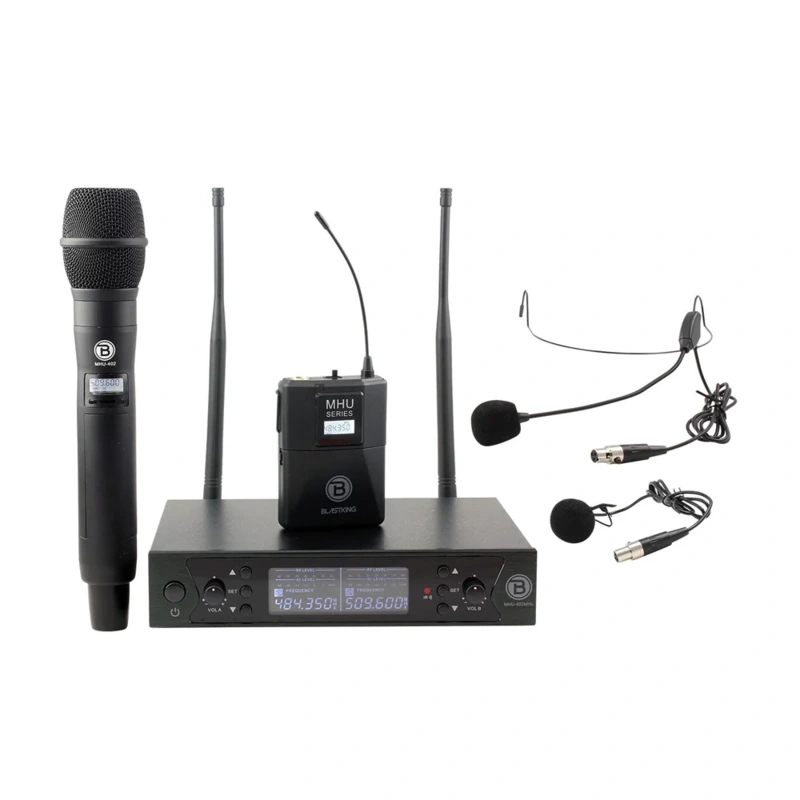 Blastking Dual UHF Combo Wireless Microphone System  MHU-402MHL