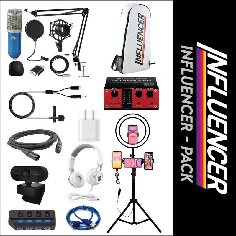 Blastking Influencer Complete Recording Pack - Blue