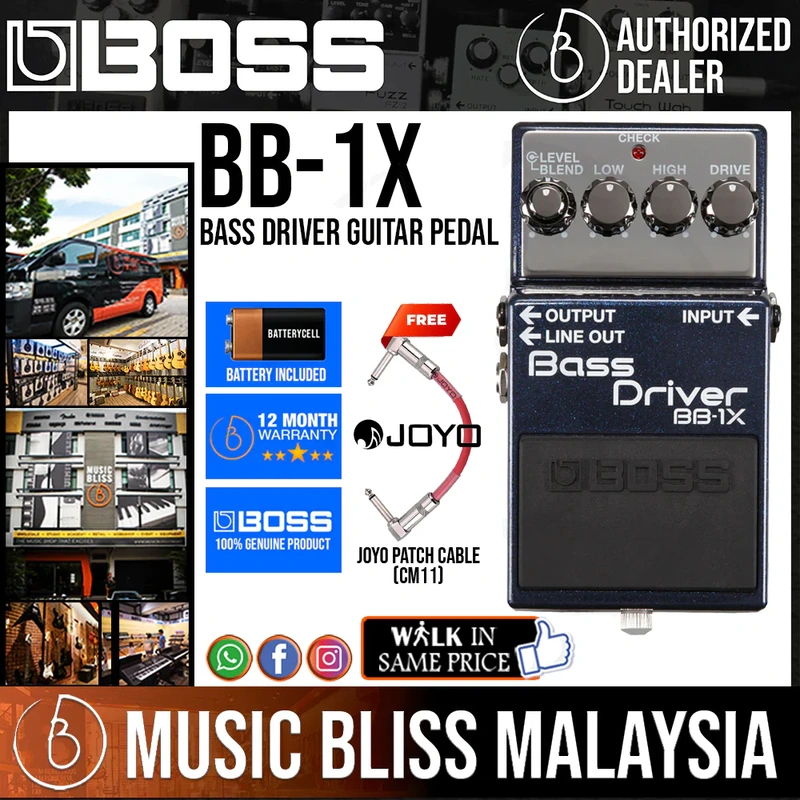 Boss BB-1X Bass Driver Guitar Pedal