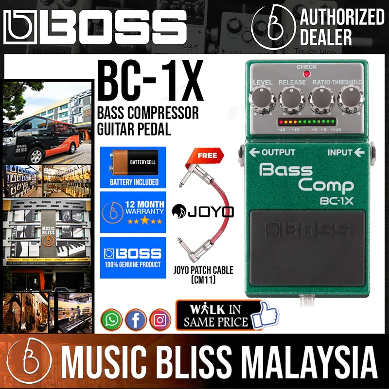 Boss BC-1X Bass Compressor Guitar Pedal