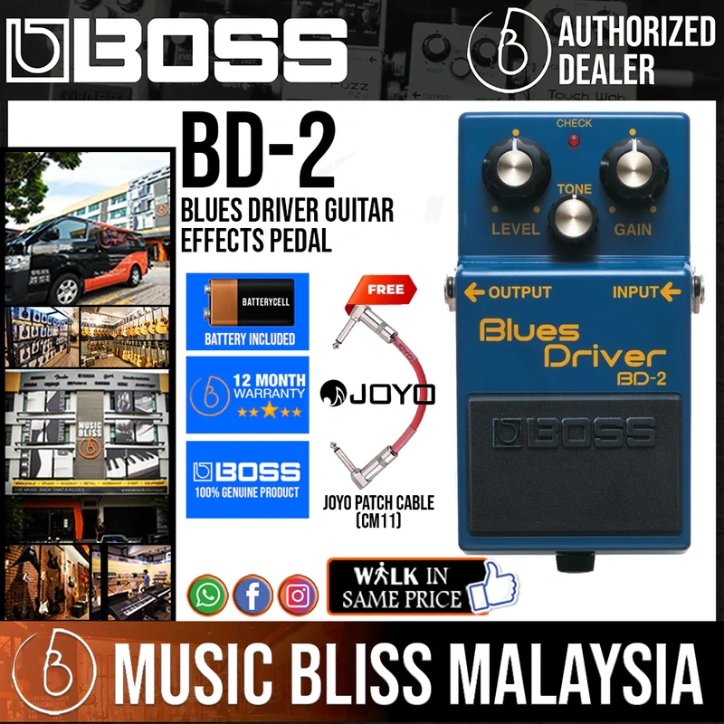 Boss BD-2 Blues Driver Guitar Effects Pedal