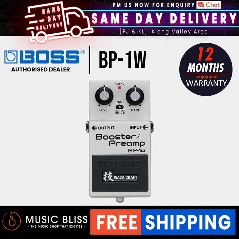 Boss BP-1W Boost, Overdrive and Preamp Effects Pedal