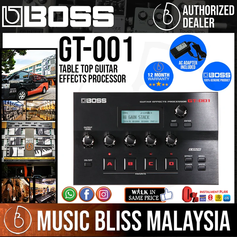 Boss GT-001 Table Top Guitar Effects Processor