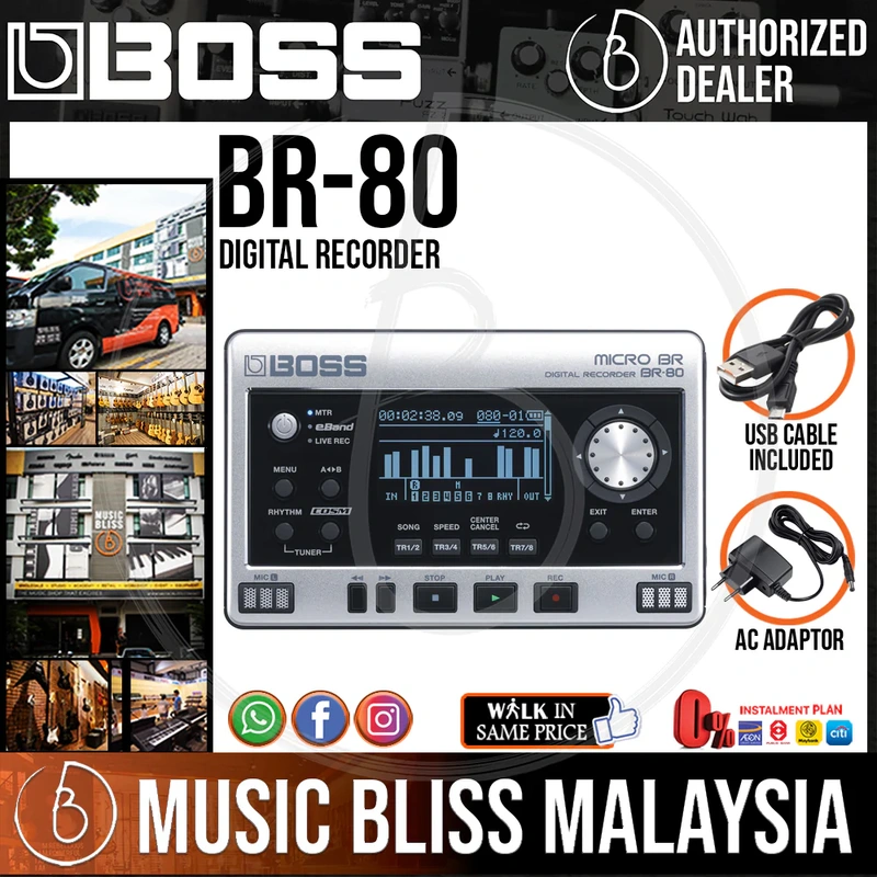 Boss MICRO BR BR-80 8-channel Digital Recorder