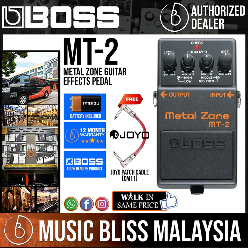 Boss MT-2 Metal Zone Guitar Effects Pedal