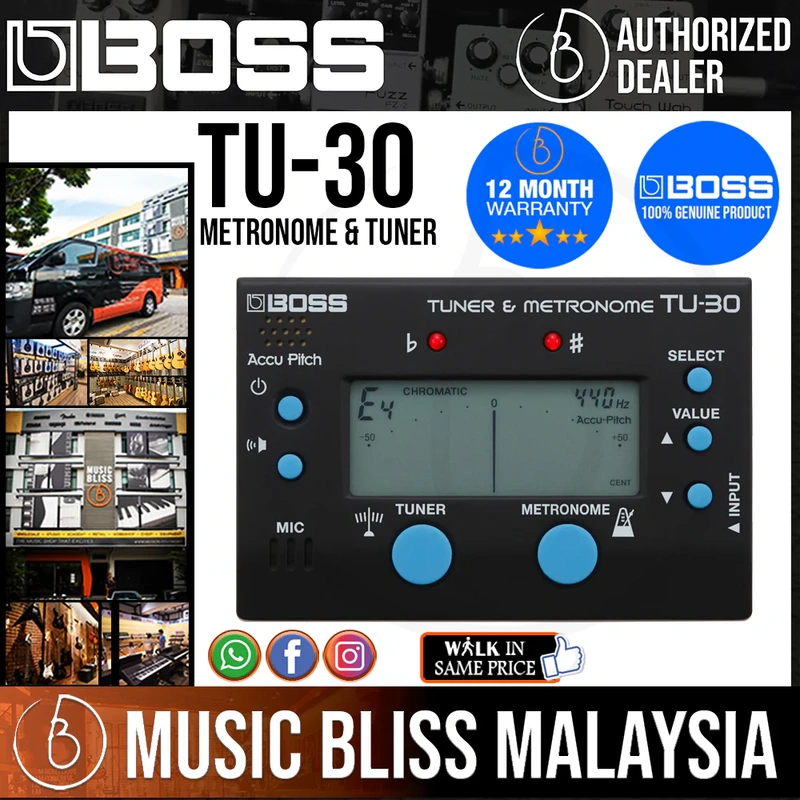 Boss TU-30 Metronome & Tuner