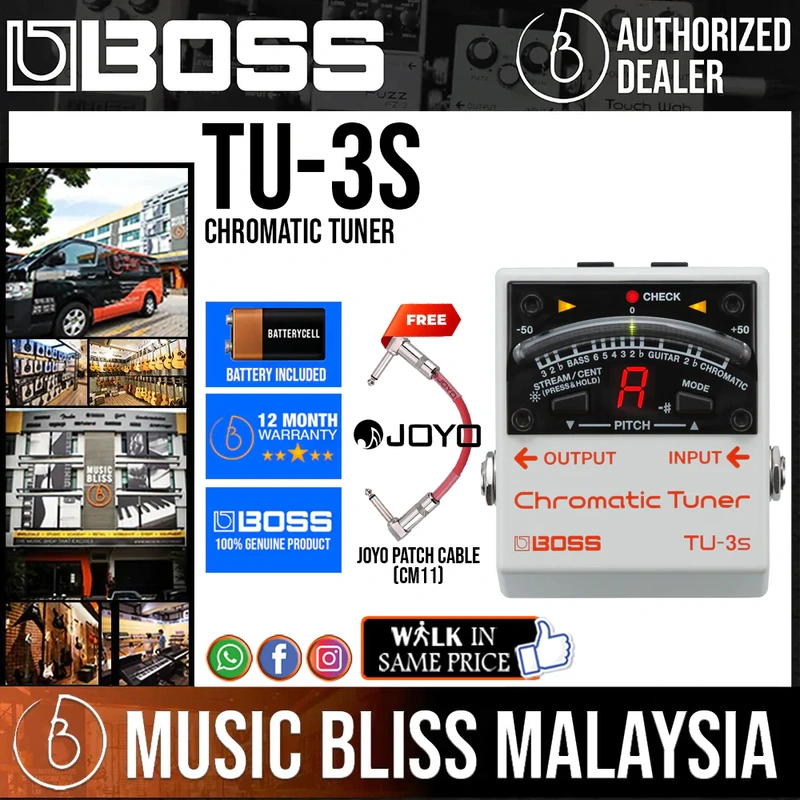 Boss TU-3S Chromatic Tuner