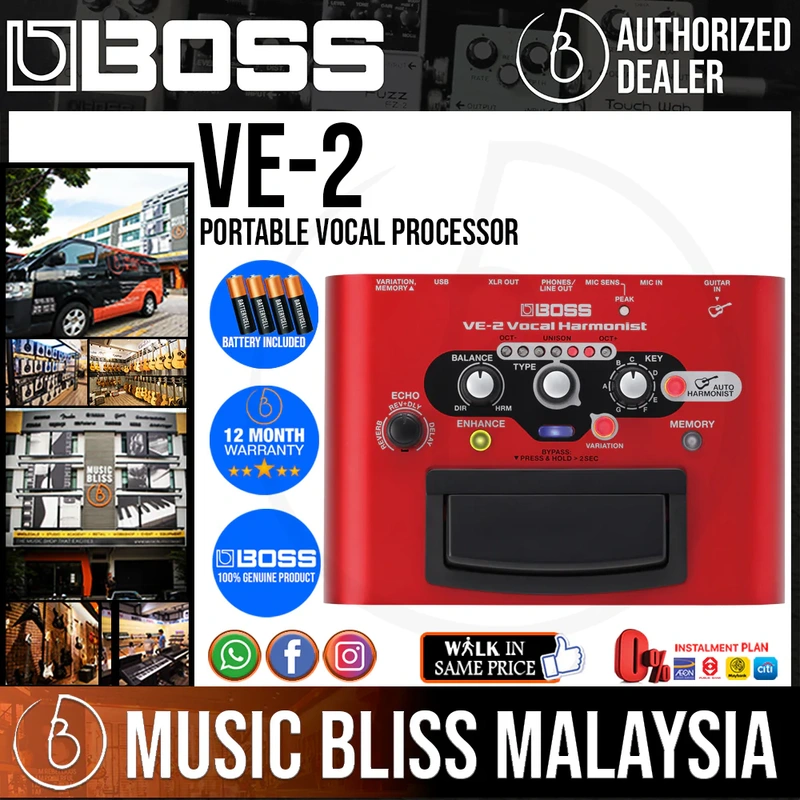 Boss VE-2 Portable Vocal Processor