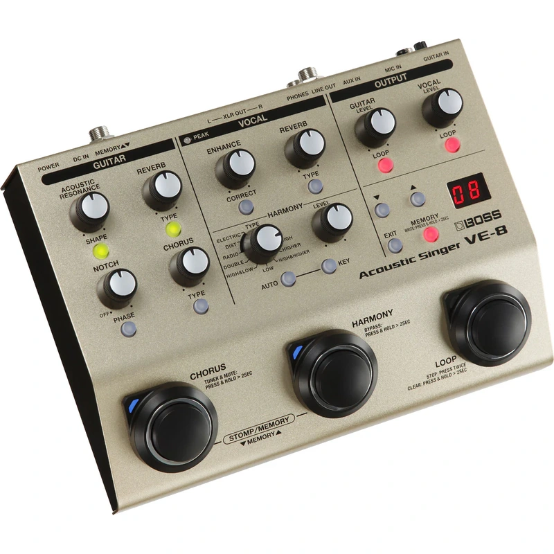 Boss VE-8 Acoustic Singer Effects Processor Pedal
