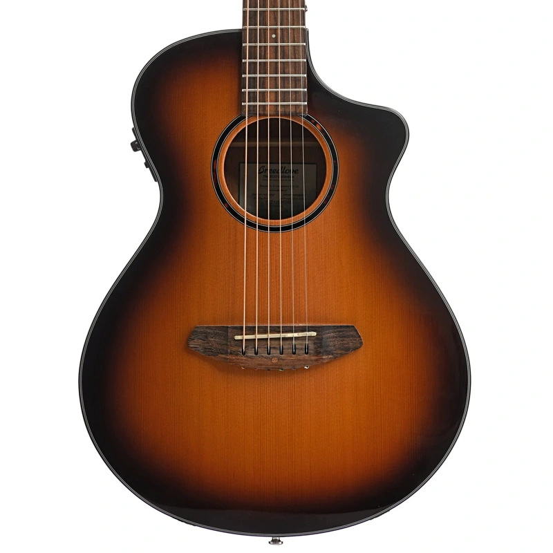 Breedlove Eco Collection Discovery S Companion Edgeburst CE Red Cedar-African Mahogany Acoustic-Electric Guitar