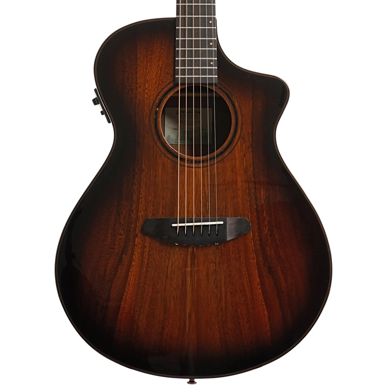Breedlove Eco Collection Pursuit Exotic S Concert Edgeburst CE Koa-Koa Acoustic-Electric Guitar