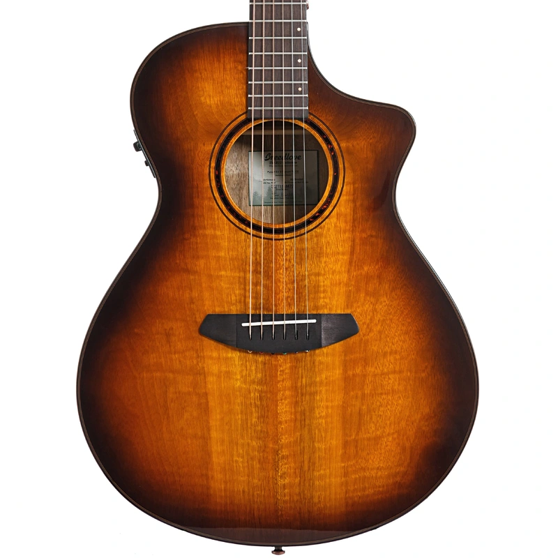 Breedlove Eco Collection Pursuit Exotic S Concert Tiger's Eye CE Myrtlewood-Myrtlewood Acoustic-Electric Guitar