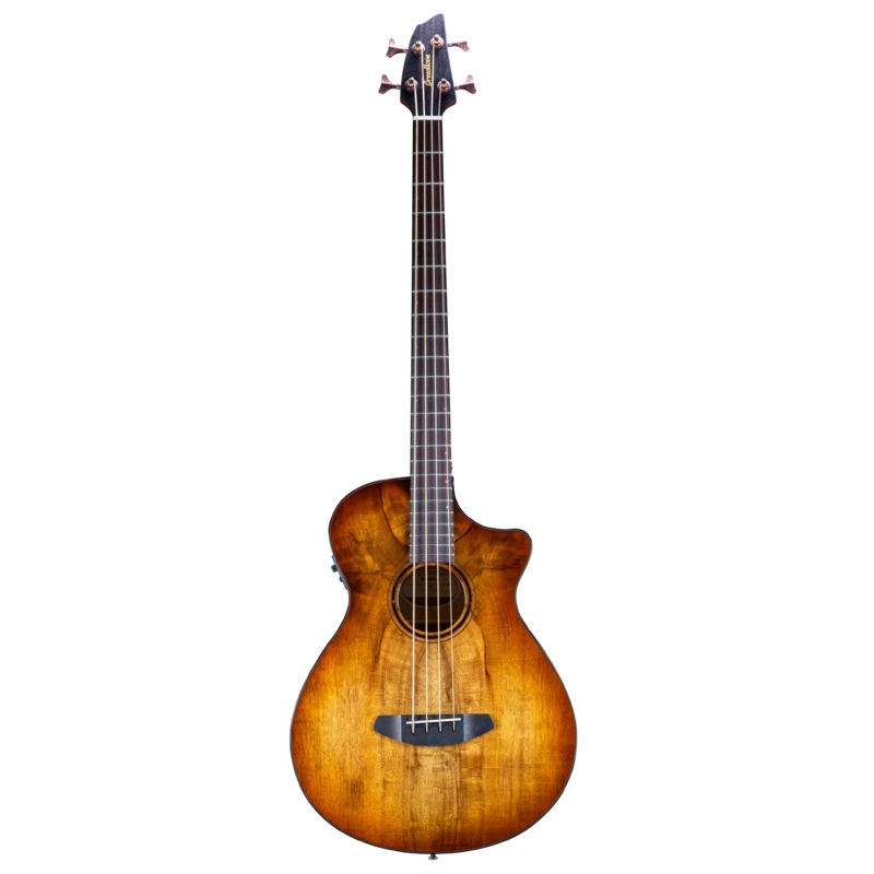 Breedlove Eco Pursuit Exotic S Concerto Ce Acoustic-Electric Bass Guitar - Amber Burst