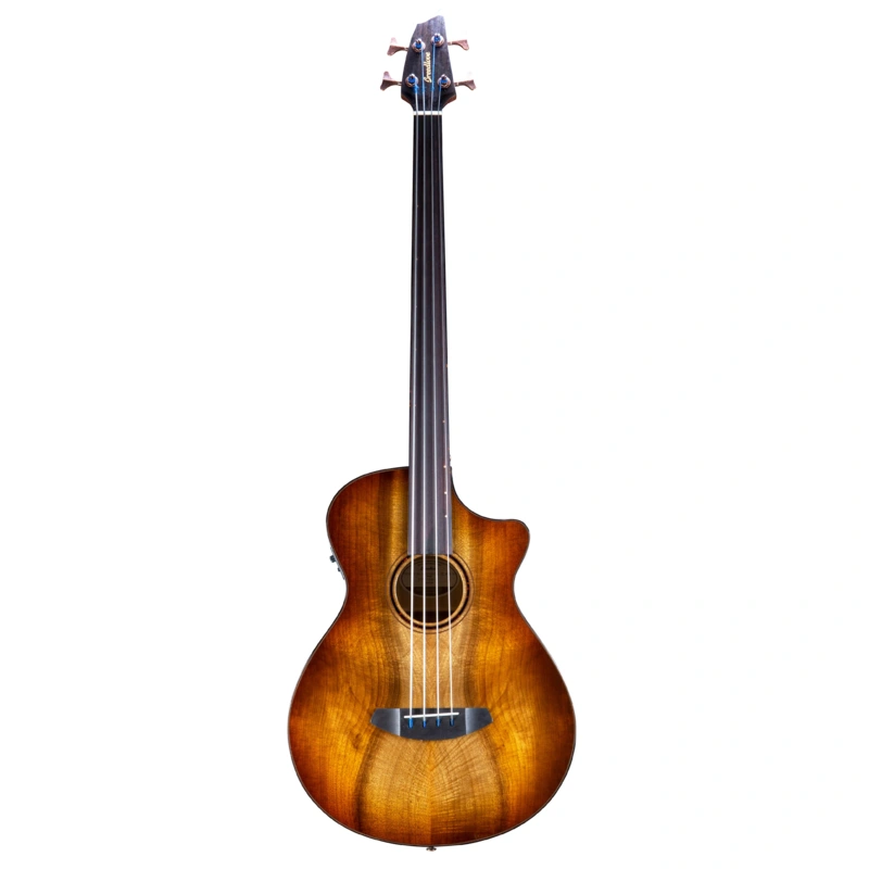Breedlove Eco Pursuit Exotic S Concerto Ce Acoustic-Electric Bass Guitar - Amber Burst