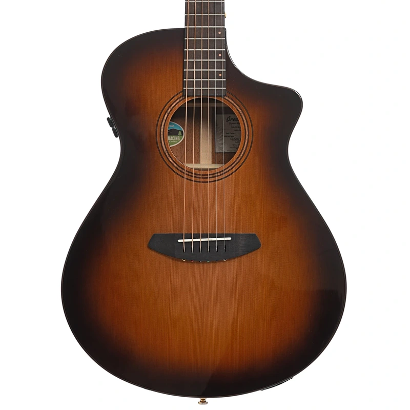 Breedlove Organic Solo Pro Concert Edgeburst CE Red Cedar-African Mahogany Acoustic-Electric Guitar (2022)