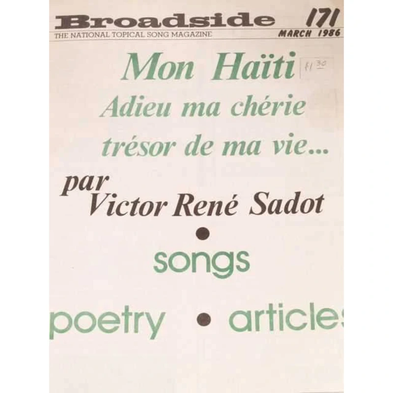 Broadside: The National Topical Song Magazine, #171, March 1986
