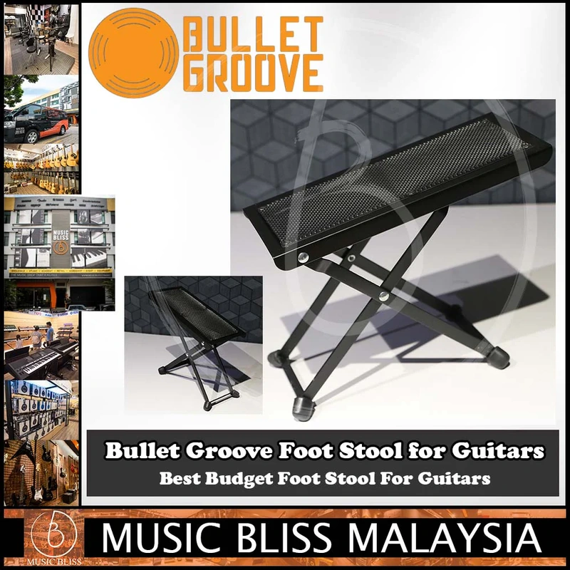 Bullet Groove Foot Stool for Guitars, Guitar Foot Stool, Best Budget Foot Stool For Guitars Malaysia