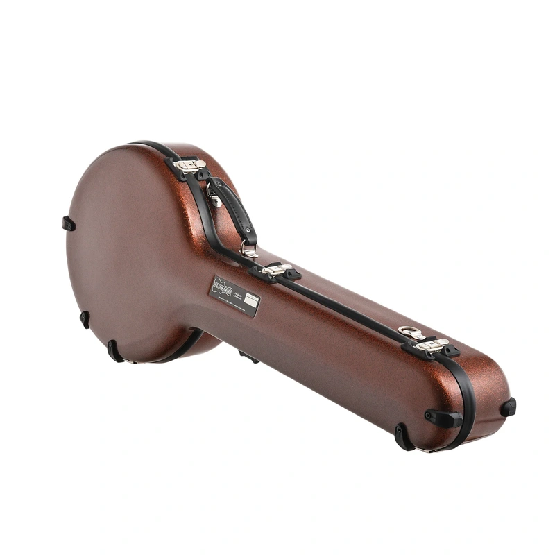 Calton Deluxe Banjo Case, Gibson 5-String Resonator Banjo - Bronze Glitter with Black Lining