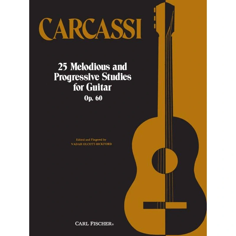 Carcassi 25 Melodious and Progressive Studies For Guitar Op.60