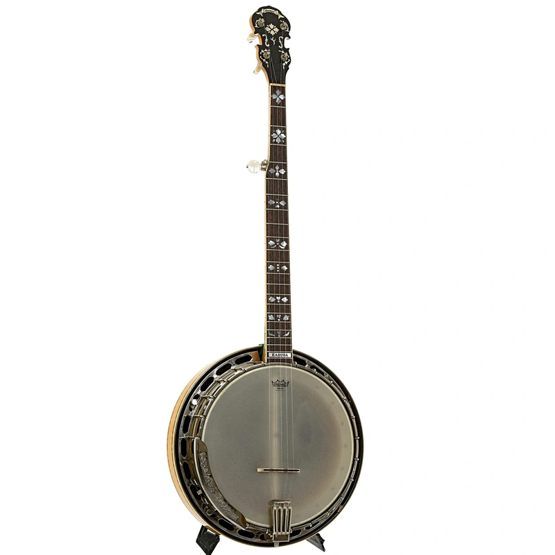 Conrad-Kasuga Hearts & Flowers Resonator Banjo