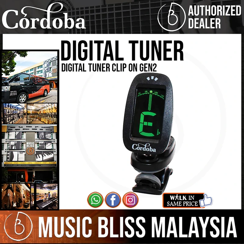 Cordoba Digital Tuner Clip On Gen2