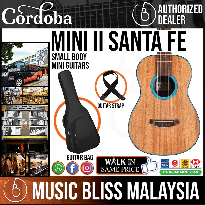 Cordoba Mini II Santa Fe - Solid Mahogany Top, Mahogany Back & Sides