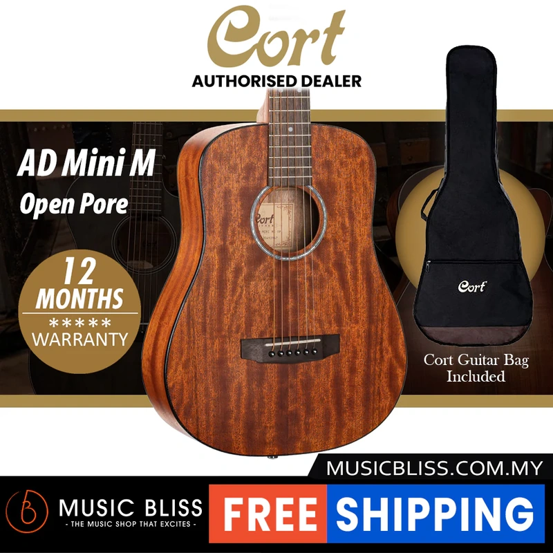 Cort AD Mini M Acoustic Guitar with Bag