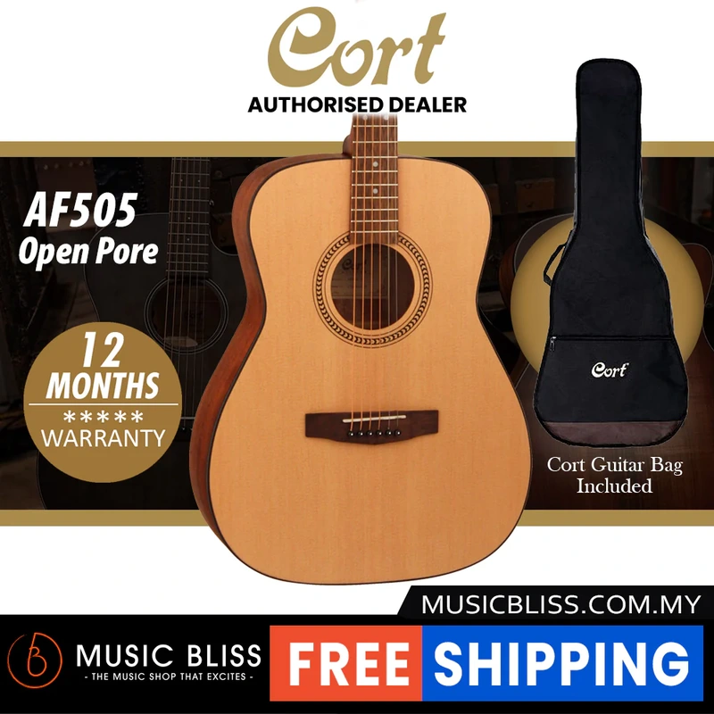 Cort AF505 Acoustic Guitar with Bag