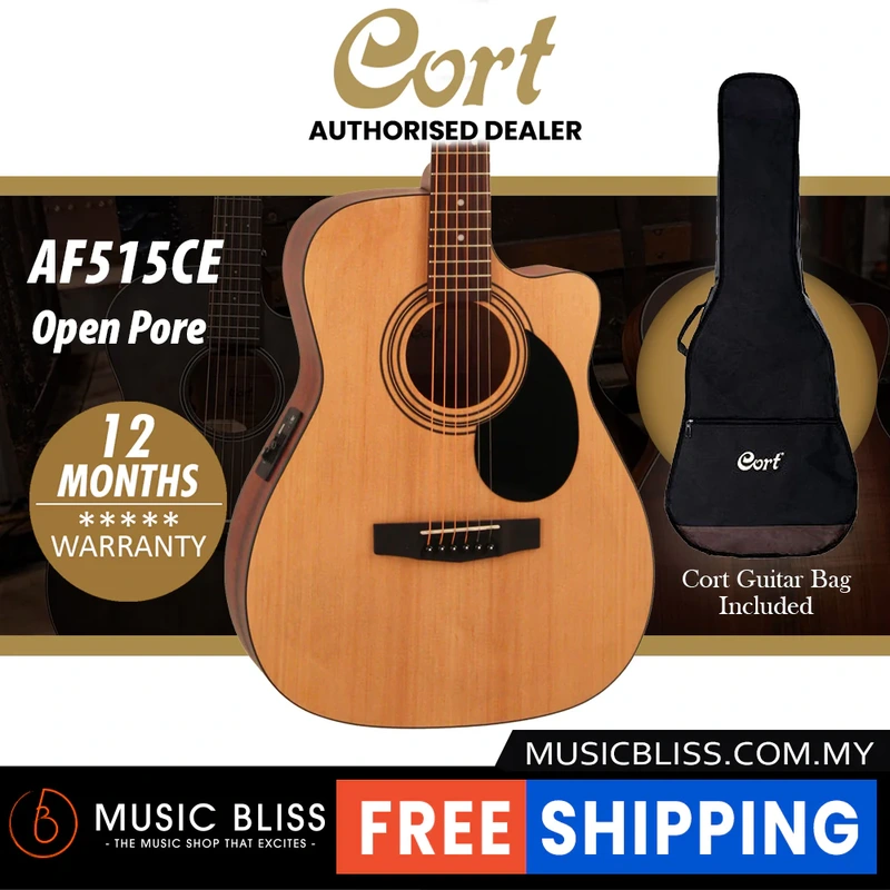 Cort AF515CE Acoustic Guitar with Bag