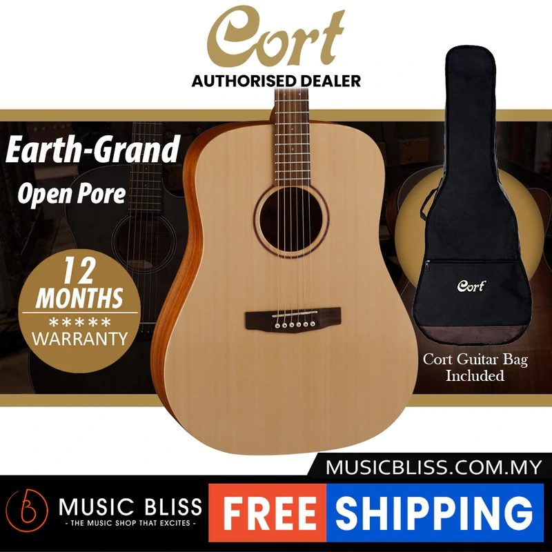 Cort Earth Grand Acoustic Guitar with Bag