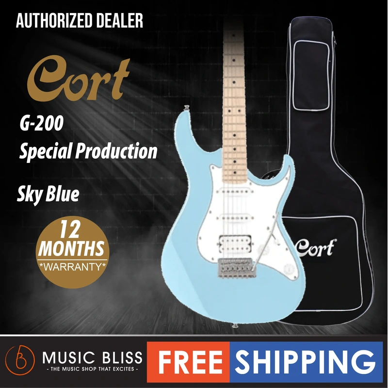 Cort G-200 Special Production Electric Guitar with Bag - Sky Blue