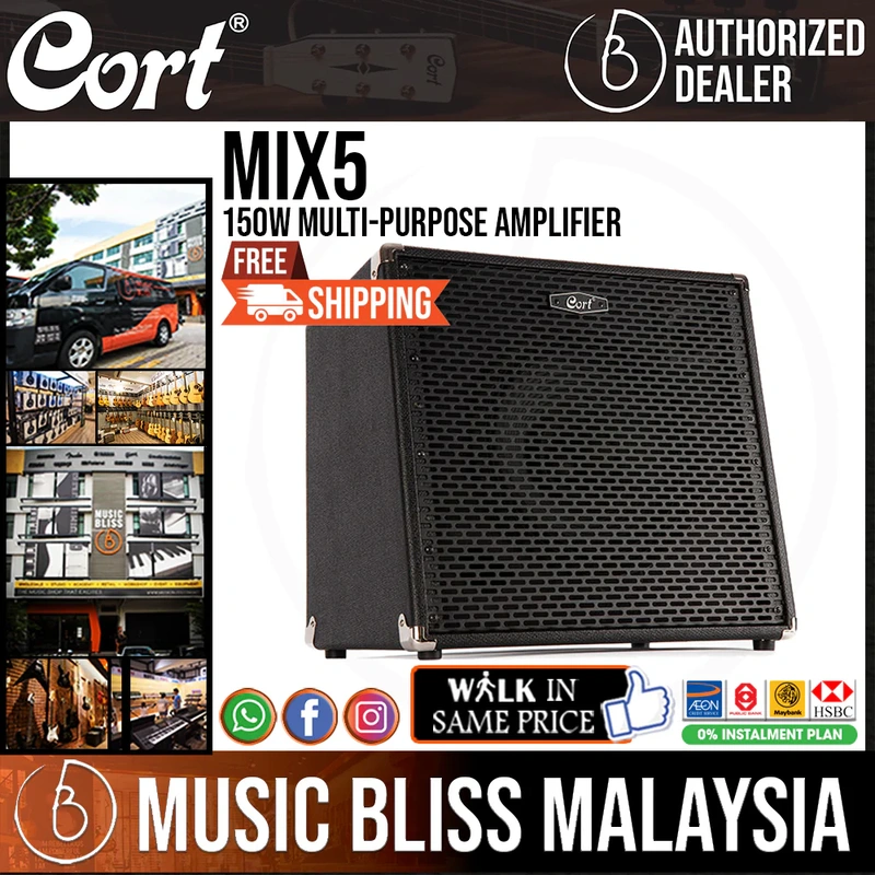 Cort MIX5 150-watt 5-channel Multi-Purpose Amplifier