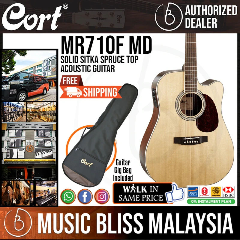 Cort MR710F-MD Solid Top Acoustic Guitar