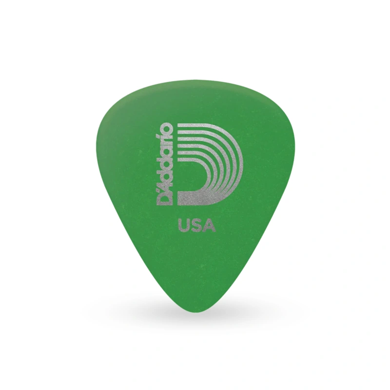 D'Addario Duralin Standard Pick, Green - Medium (.85mm)