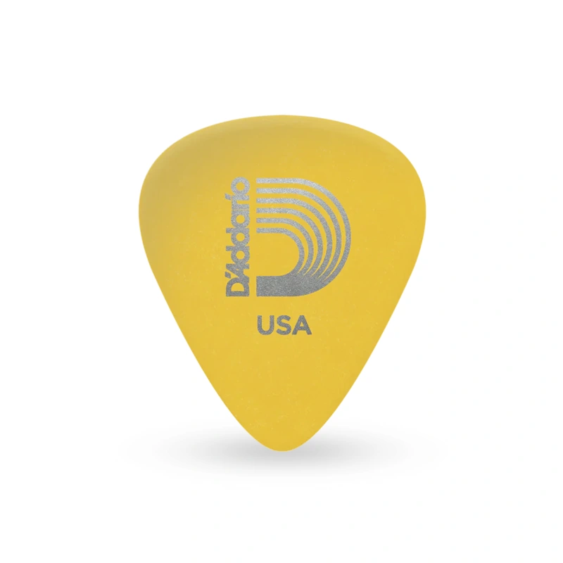 D'Addario Duralin Standard Pick, Yellow - Light Medium Gauge (.70mm)