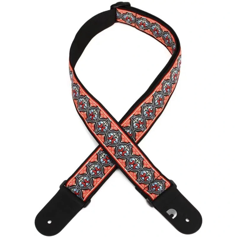 D'Addario Eco-Comfort Jacquard Woven Guitar Strap  - Orange