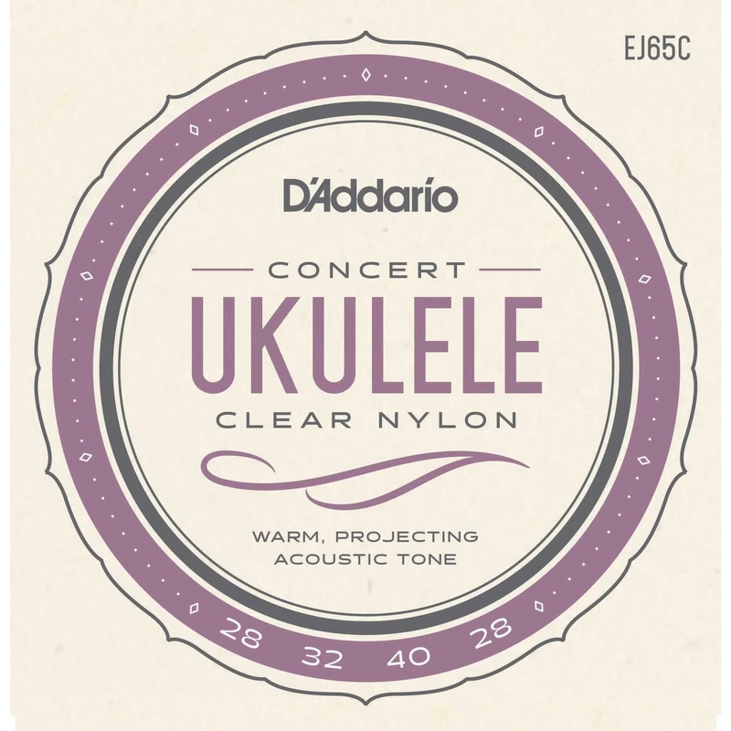D'Addario EJ65C Pro-Arte Custom Extruded Clear Nylon Concert Ukulele Strings