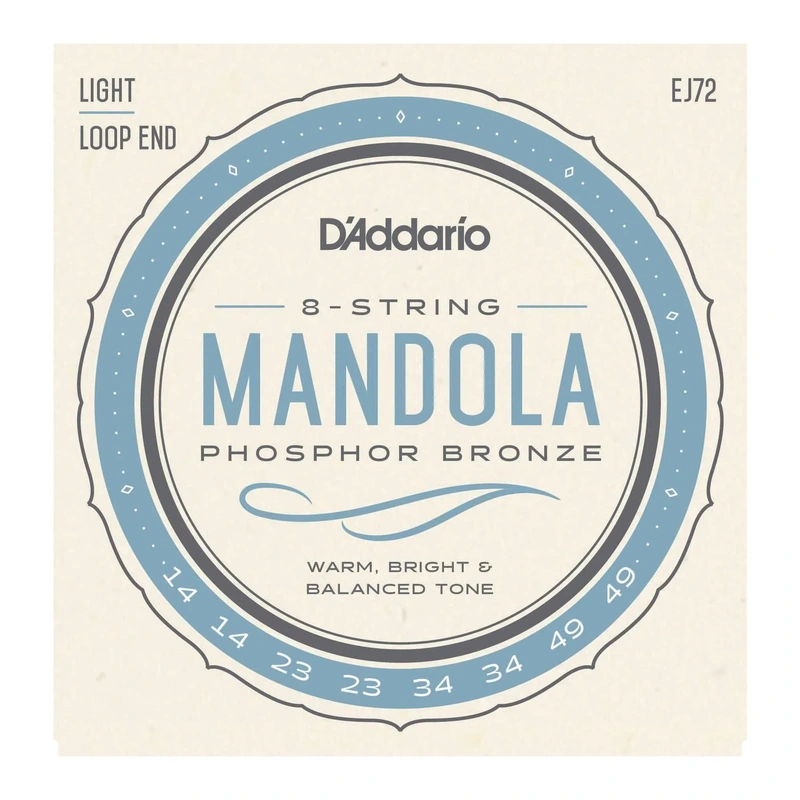D'Addario EJ72 Phosphor Bronze Light Gauge Mandola Strings