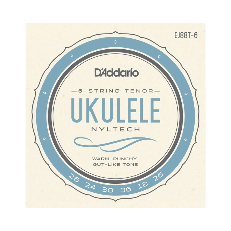 D'Addario EJ88T-6 Nyltech 6-String Tenor Ukulele Strings