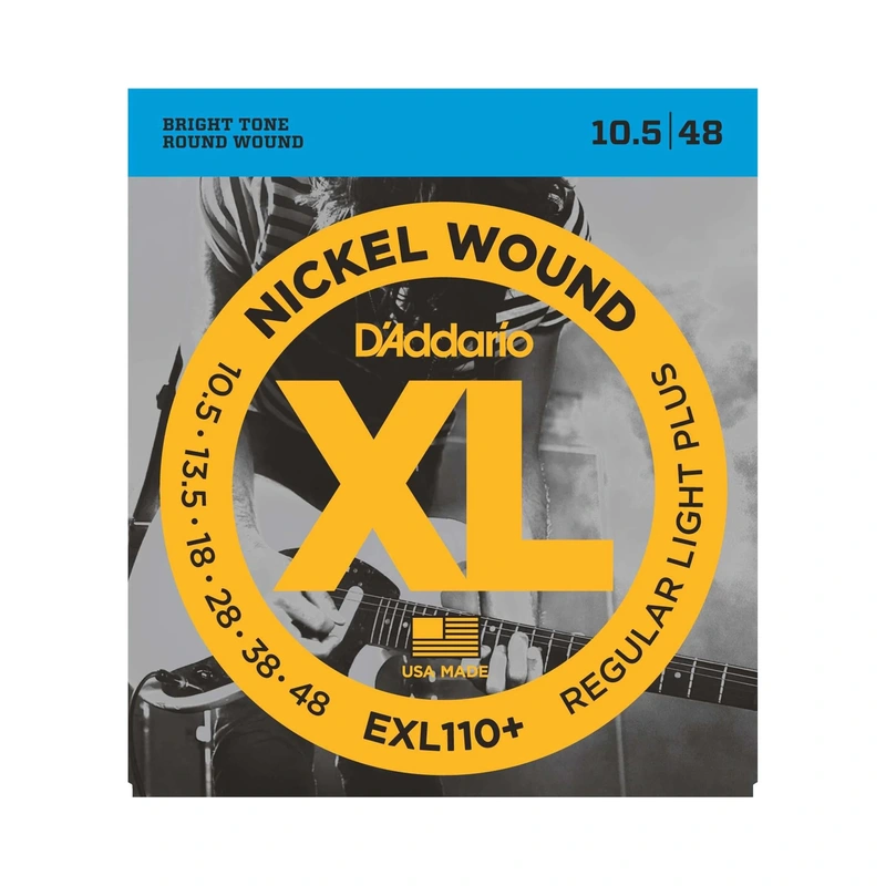 D'Addario EXL110+ XL Nickel Round Wound Light Plus Gauge Electric Guitar Strings