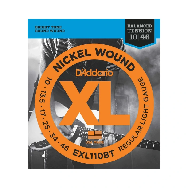 D'Addario EXL110BT XL Nickel Round Wound Balanced Tension Light Gauge Electric Guitar Strings