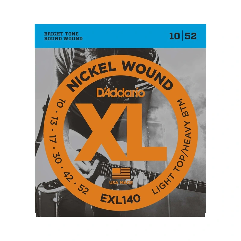 D'Addario EXL140 XL Nickel Round Wound Light Top / Heavy Bottom Gauge Electric Guitar Strings