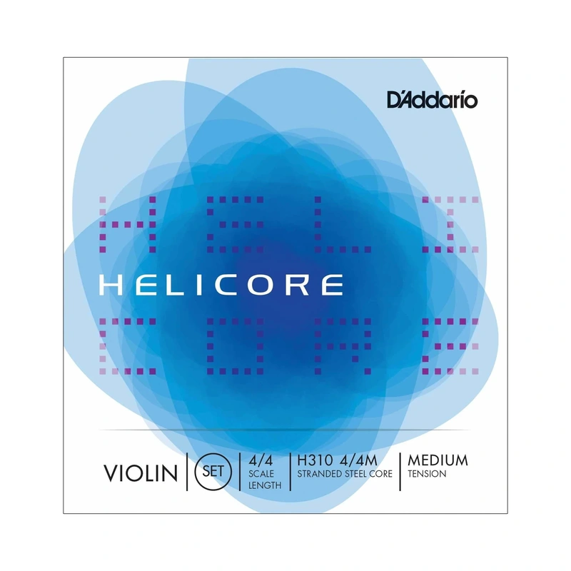 D'Addario Helicore H310 4/4 Scale Medium Tension Stranded Steel Core Violin Strings