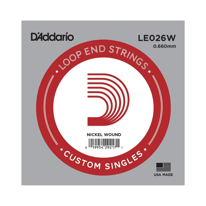 D'Addario LE026W Loop End Nickel Wound Single String