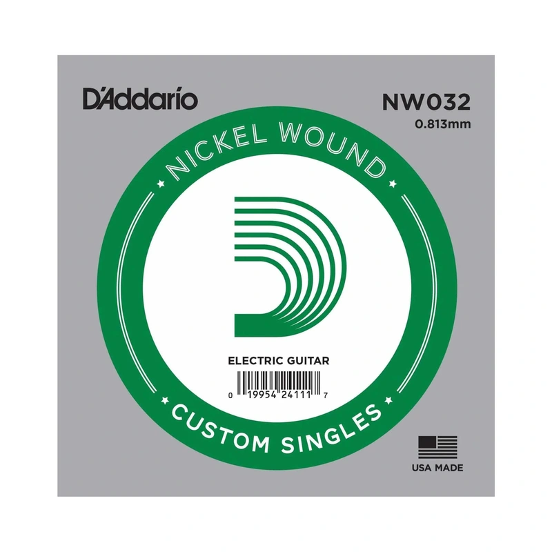 D'Addario NW032 Nickel Roundwound Ball End 032 Single String