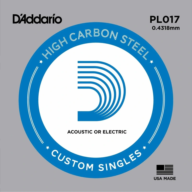 D'Addario PL017 High Carbon Steel Single String